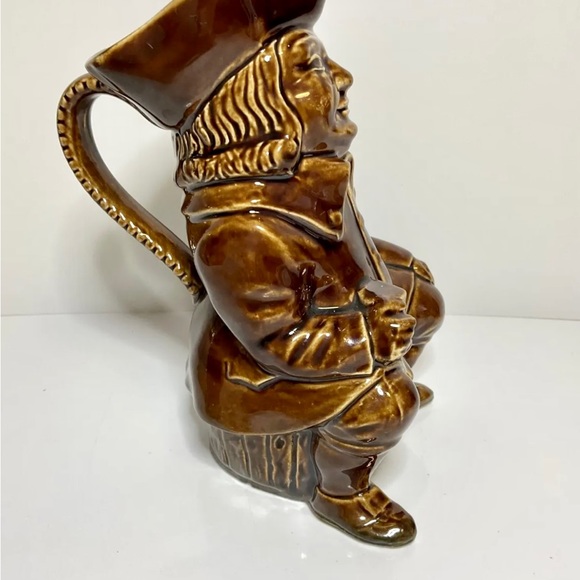 Vintage Pottery Character Toby Jug Mug Brown, England - Picture 8 of 11